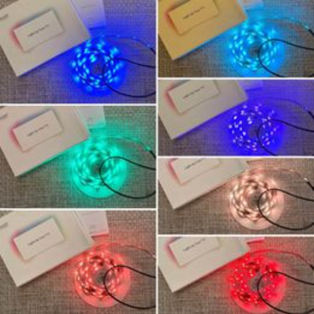 Color Changing Multicolored LED Strip Lights TV Backlights Kit - NEW - 6.5 ft